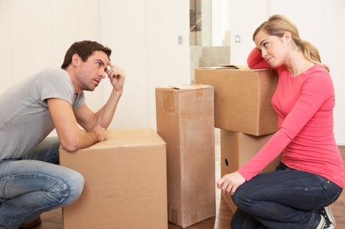 Local Vauxhall moving team handling furniture and boxes